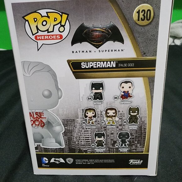Superman False God (Metallic) Funko Pop! Vinyl: DC Universe - #130 - Picture 6 of 8